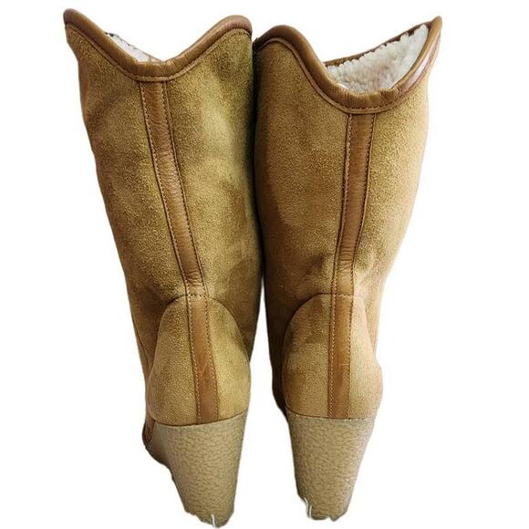 Isabel Marant Totam Shearling Wedge Boots 40 - Picture 6 of 14